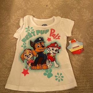 (2) brand new girls 3t paw patrol tee shirts